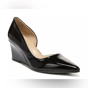 Naturalizer Demie D’Orsay Pump in Black Patent Leather Size 8.5 Wide